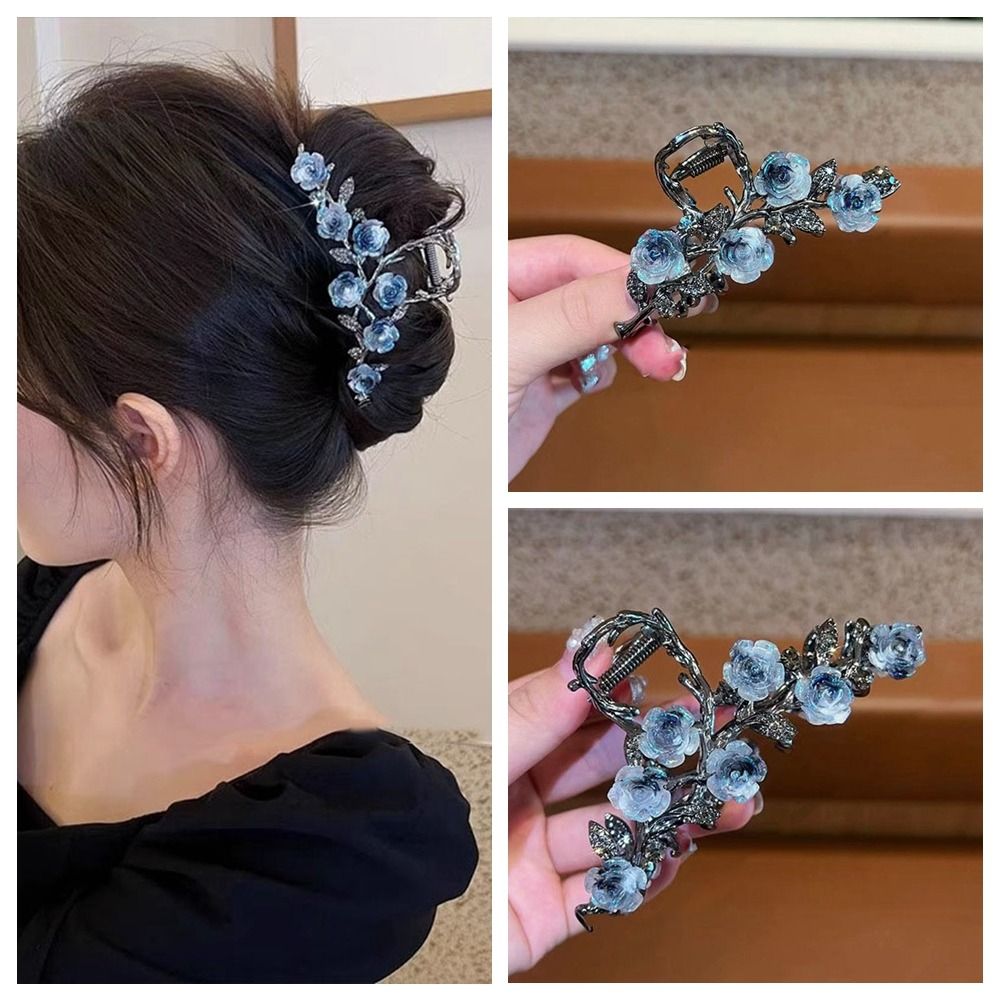 Outdoor Furniture Decor - Flower Camellia Hair Claw Korean Style