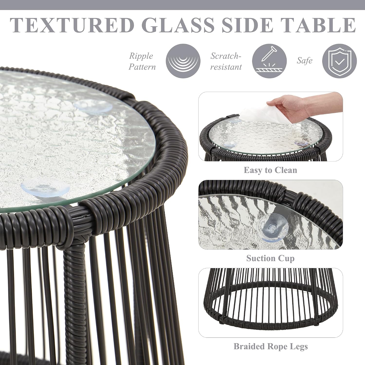 3-Piece Outdoor Patio Rattan F - Outdoor Furniture Rattan 评论和价格