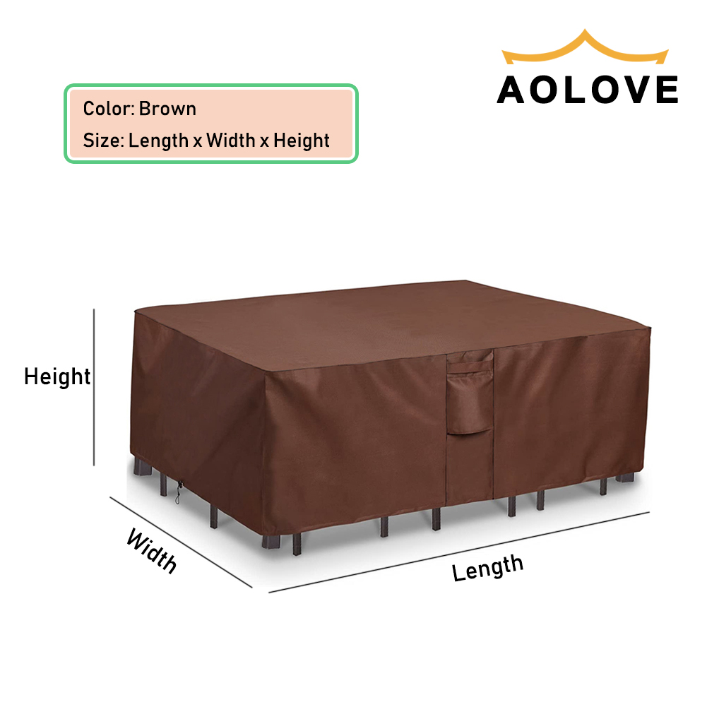 Brown 420D HEAVY DUTY Outdoor  - Outdoor Furniture Table And Chairs 评论和价格