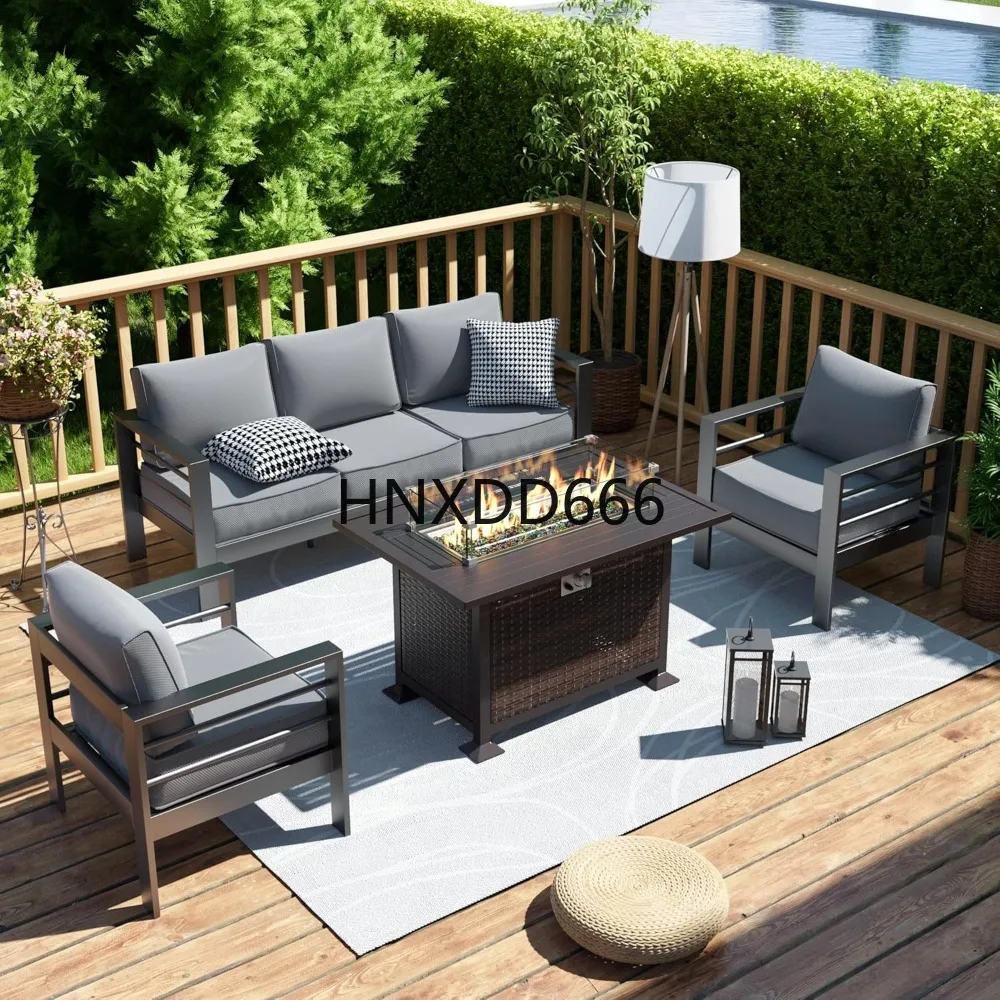 Patio Furniture Set with Fire  - Outdoor Furniture With Fire Pit 评论和价格