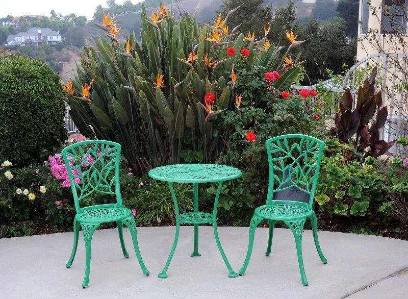 Durable Cast Aluminum 3-Piece  - Bistro Table Set 评论和价格