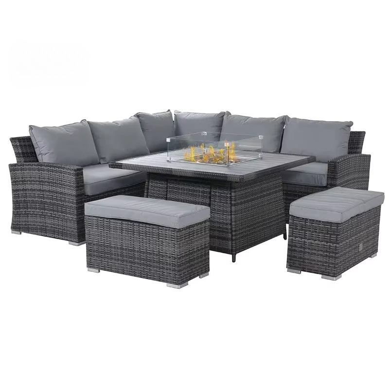 Garden Patio Sofa Set Waterpro - Outdoor Furniture With Fire Pit 评论和价格