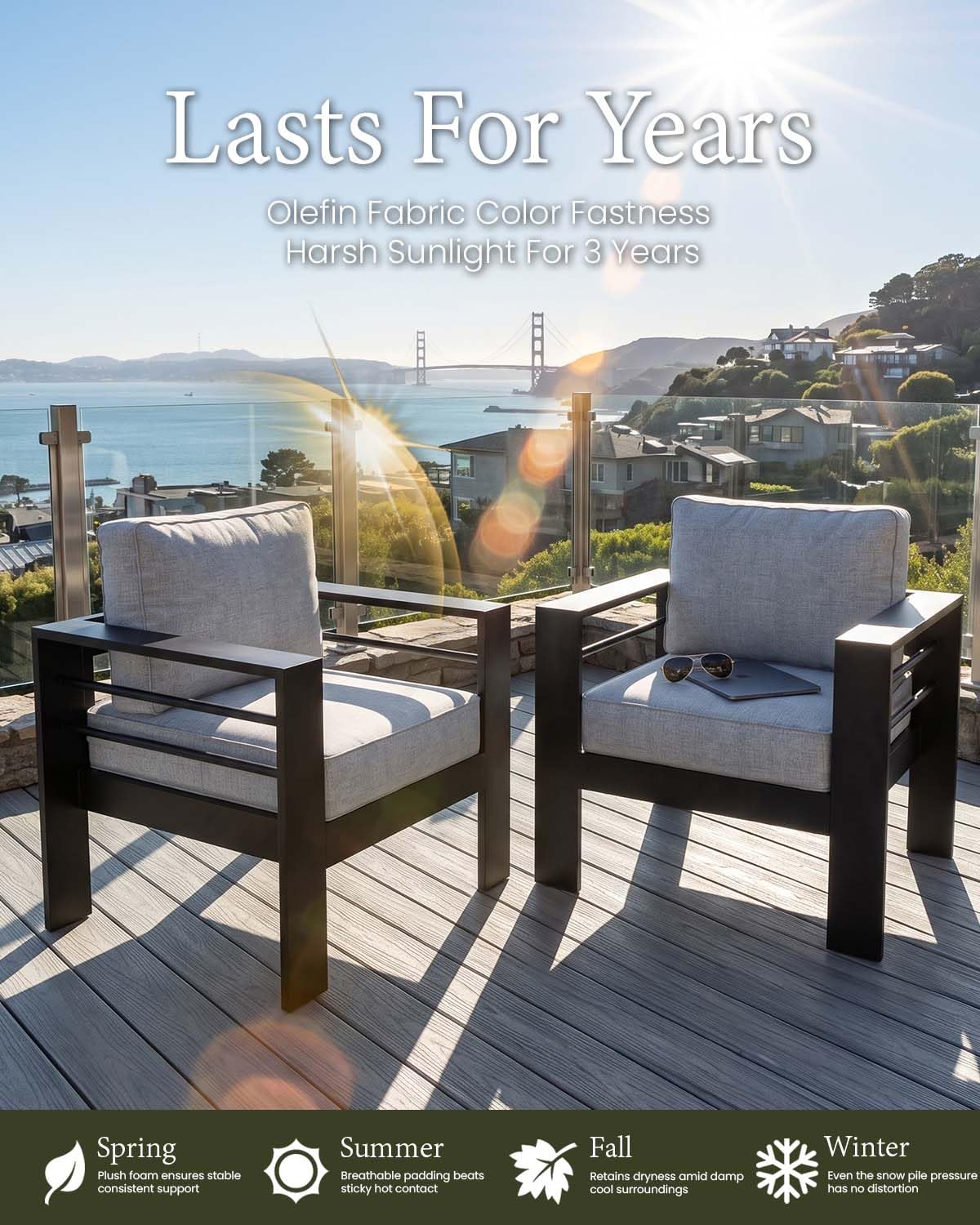 Outdoor Aluminum Furniture Set - Outdoor Furniture With Fire Pit 评论和价格