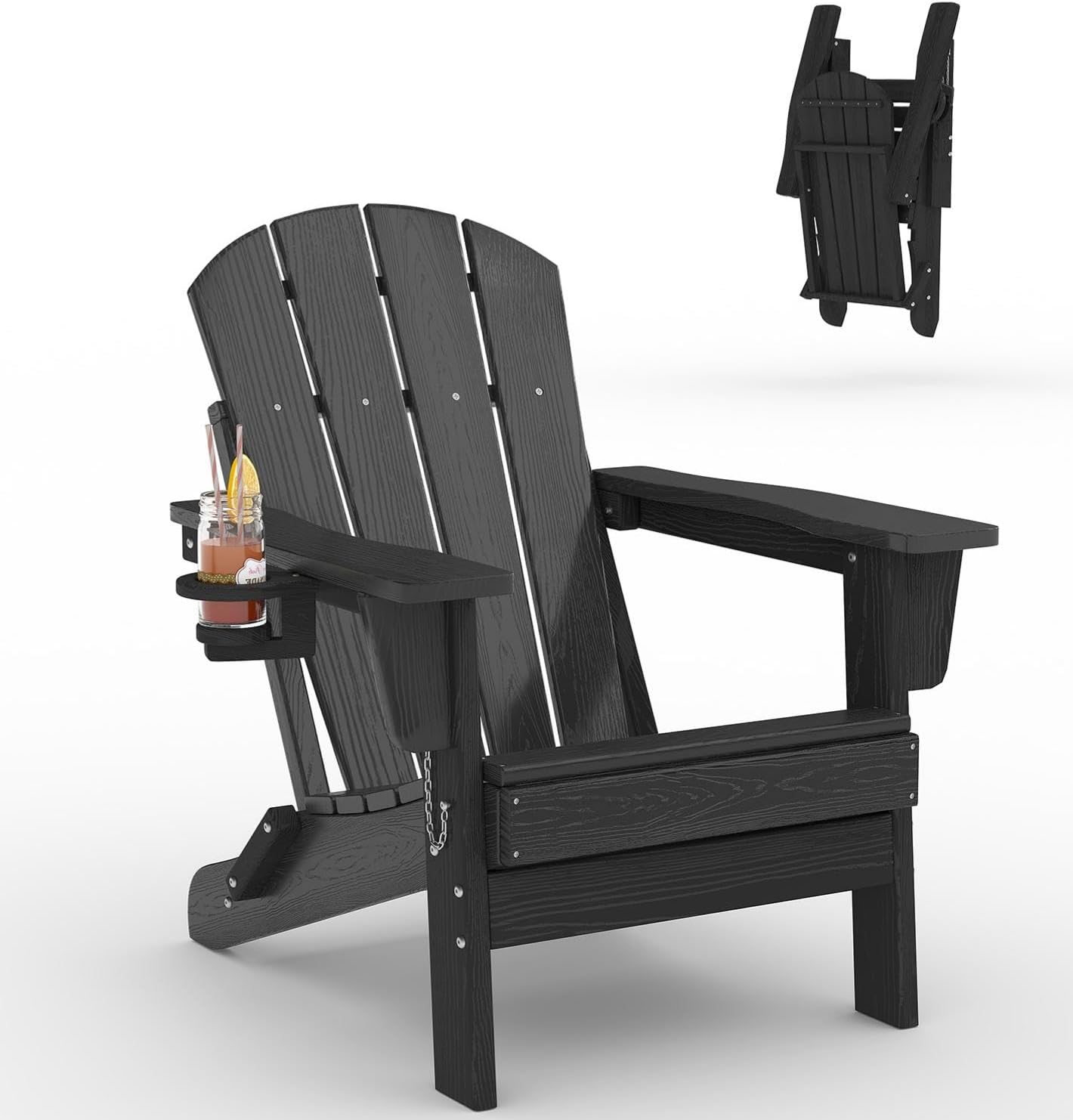 Folding Adirondack Chair HDPE  - Outdoor Furniture With Fire Pit 评论和价格