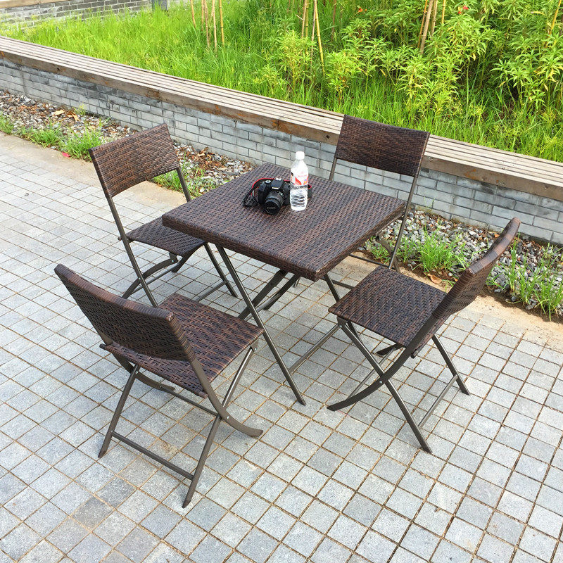 Folding Outdoor Garden Set Rat - Outdoor Furniture Rattan 评论和价格