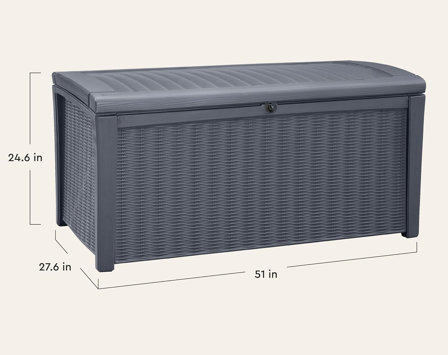 110 Gallon Outdoor Storage Dec - Outdoor Furniture Rattan 评论和价格