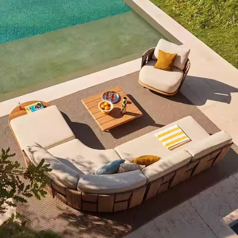 Nordic outdoor rattan sofa vil - Outdoor Furniture Rattan 评论和价格