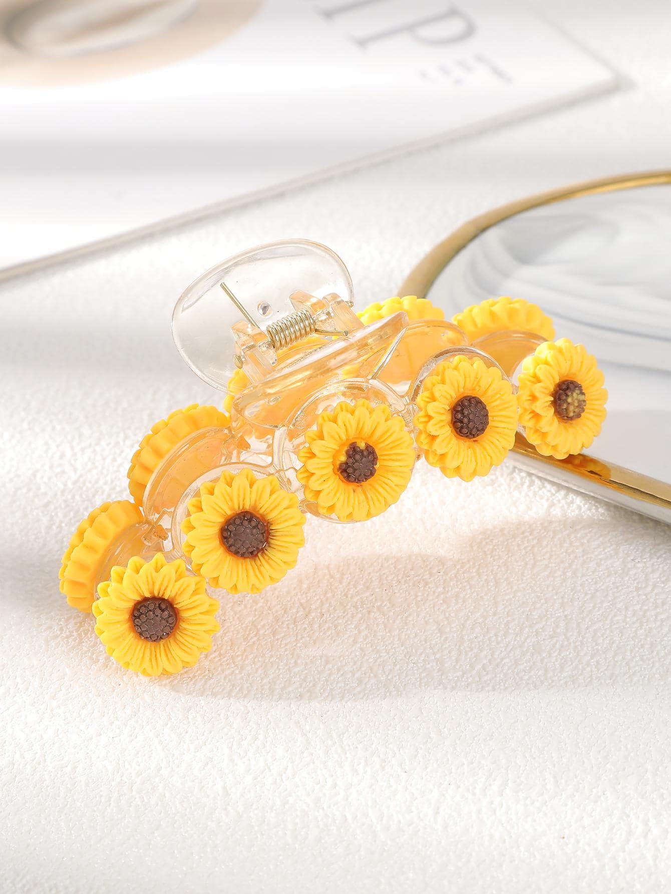 Flower Decor Hair Claw Boho Pe - Outdoor Furniture Decor 评论和价格