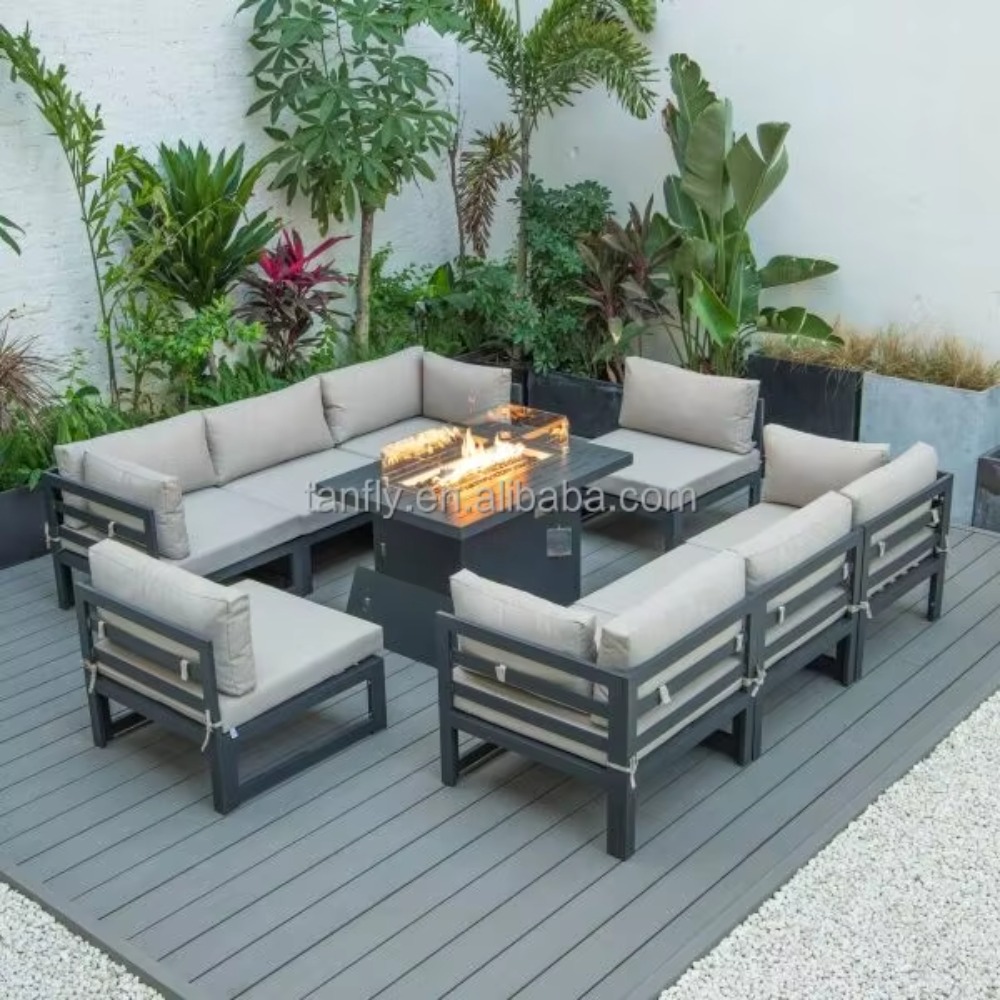 Villa Hotel Outdoor Furniture  - Outdoor Furniture With Fire Pit 评论和价格
