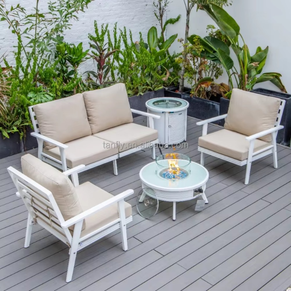 Villa Hotel Outdoor Furniture  - Outdoor Furniture With Fire Pit 评论和价格