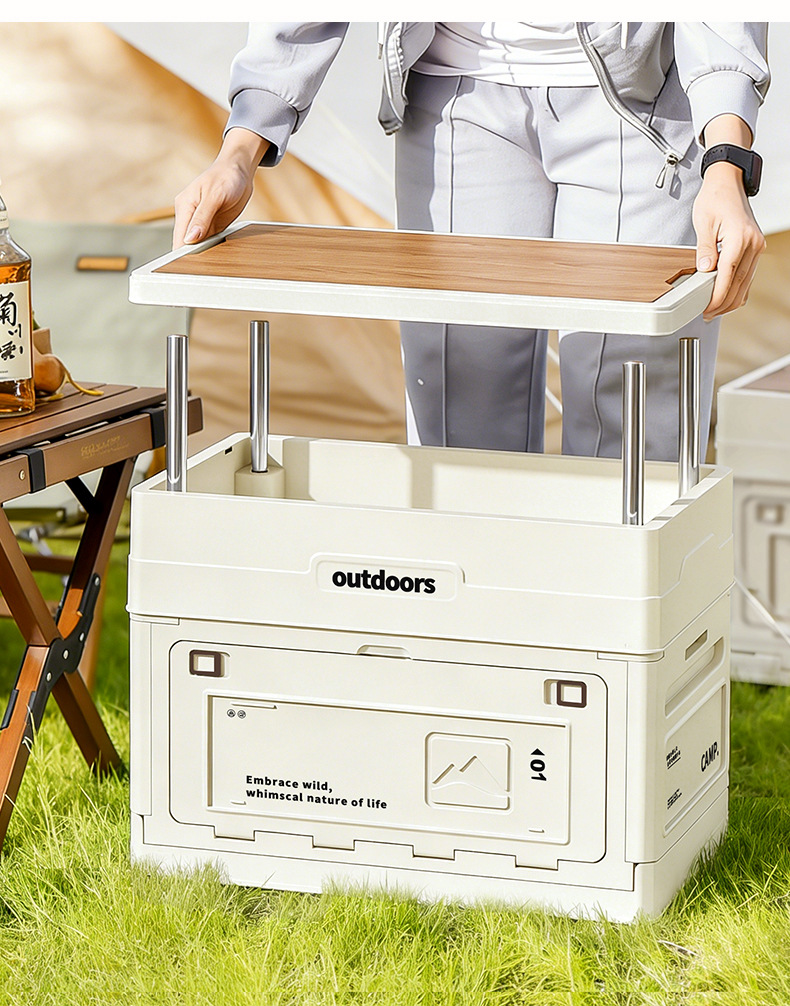 Camping Folding Storage Box Wo - Outdoor Furniture Table And Chairs 评论和价格