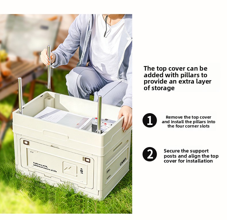 Camping Folding Storage Box Wo - Outdoor Furniture Table And Chairs 评论和价格