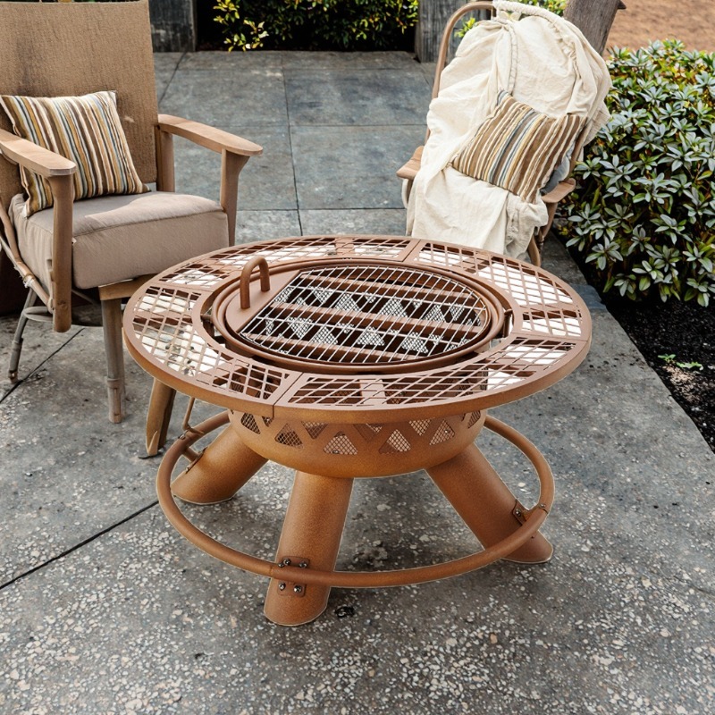 2026 Modern Outdoor Steel Char - Outdoor Furniture With Fire Pit 评论和价格