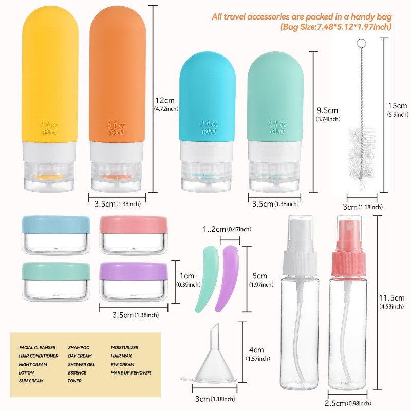 Leak Proof Travel Bottles Set  - Outdoor Furniture Modern 评论和价格