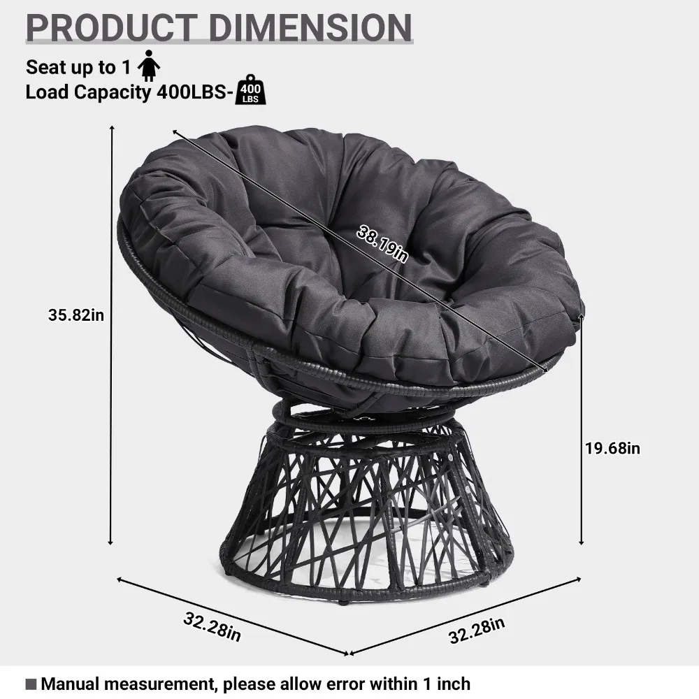 Swivel 3 Garden In/Outdoor Rad - Outdoor Furniture No Cushions 评论和价格