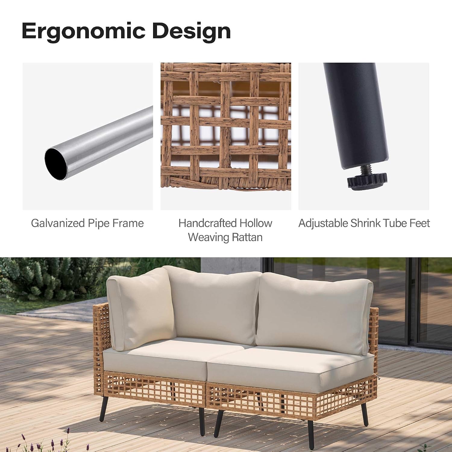 Outdoor PE Wicker Patio Furnit - Outdoor Furniture Rattan 评论和价格