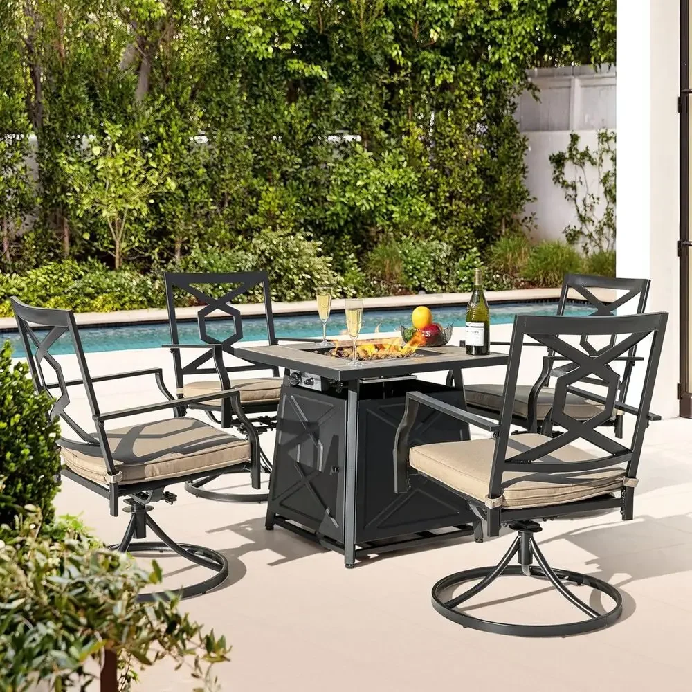 5-Piece Outdoor Patio Furnitur - Outdoor Furniture With Fire Pit 评论和价格