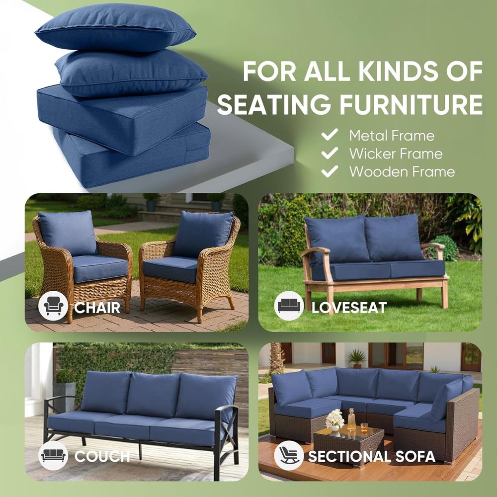 Outdoor Furniture Cushions, 6  - Outdoor Furniture Cushions 评论和价格