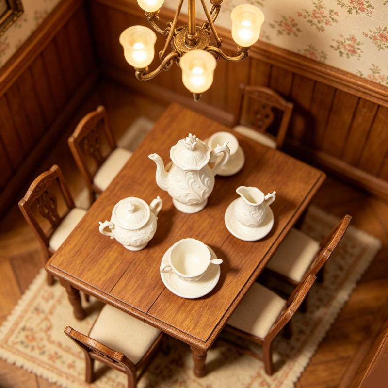 .New Sale.Stylish Miniature Do - Bistro Table Set 评论和价格